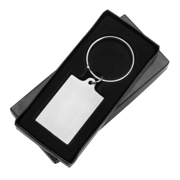 Visible metal keyring