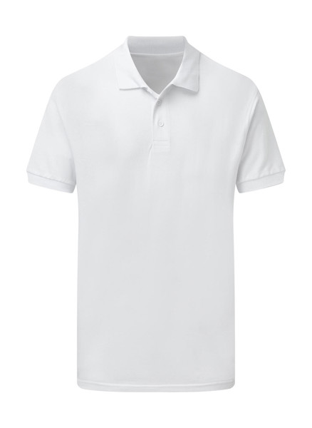 Cotton Polo Men - White / 4XL