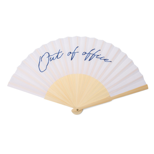 VINGA Out of office hand fan - White / Navy