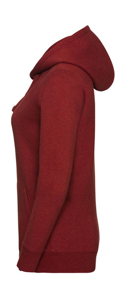 Ladies' Authentic Melange Hooded Sweat - Charcoal Melange / XS