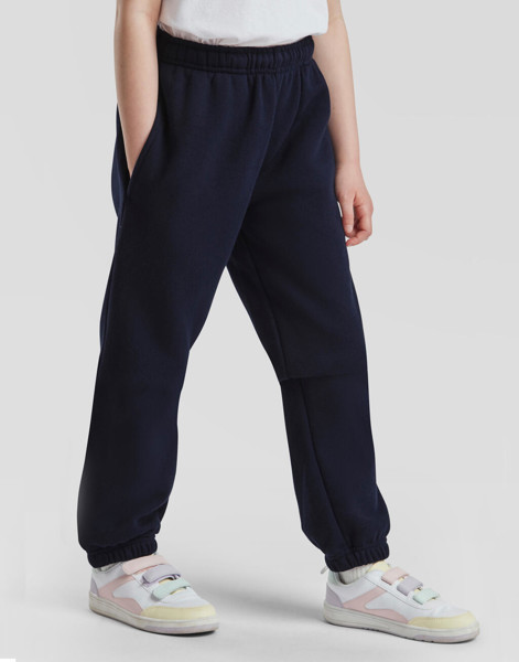 Kids Premium Elasticated Cuff Jog Pants - Deep Navy / 164 (14-15)