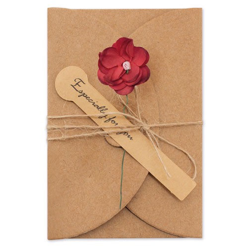 VINTAGE DRIED FLOWERS CARDS (PACK OF 10)