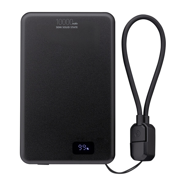 Powerbank sans fil magnétique 15W WATTRON PRO X ALU - noir / 10000 mAh