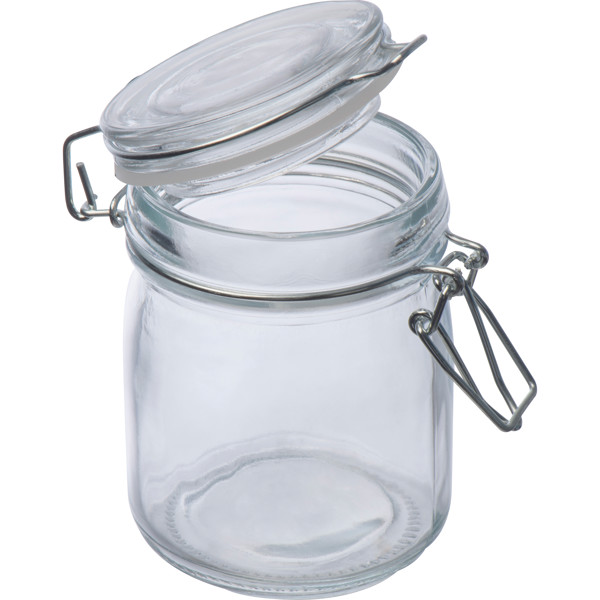 Lockable storage jar, 150 ml FABIO - Transparent