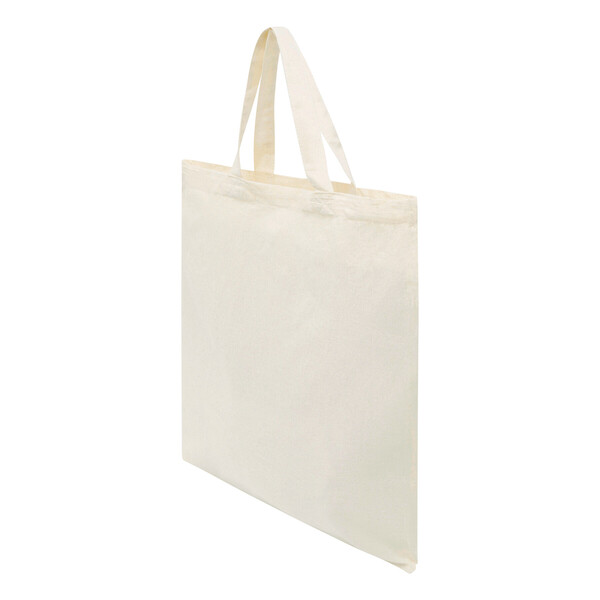 Cotton bag with short handles PURE