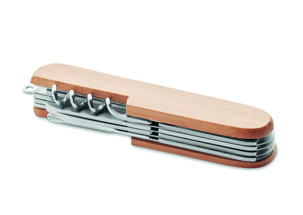 Couteau multi outils en bambou Lucy Lux