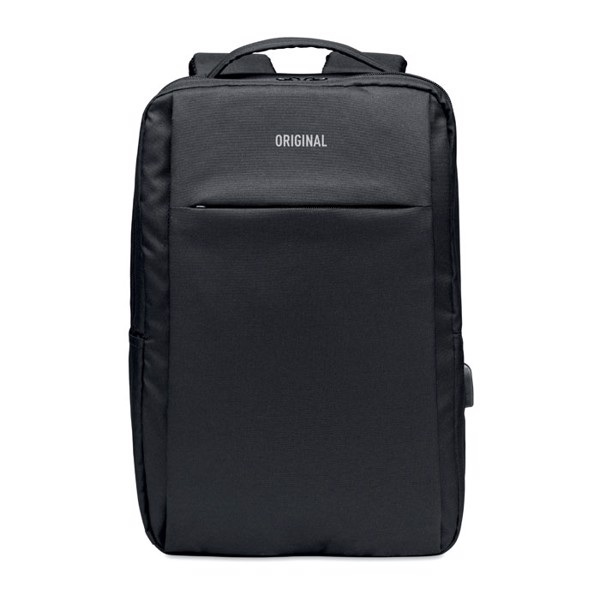 Laptop backpack in 300D RPET Seoul