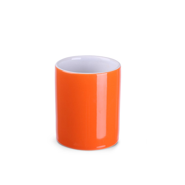 Keramična skodelica Tomek, 210 g, višina 81 mm - Oranžna