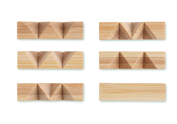 Bamboo brain teaser star shape Cubenats