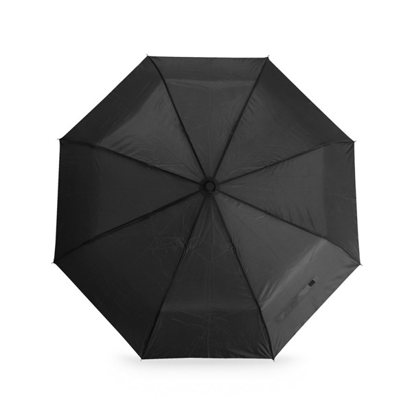 CAMPANELA. 190T compact pongee umbrella with automatic opening and closing - Black