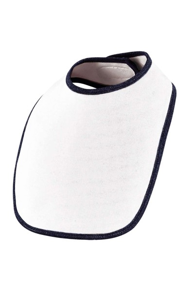 Sol's Babib - Baby Bib - White / Aqua