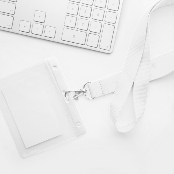 Badge Holder Bahhol - White / Transparent