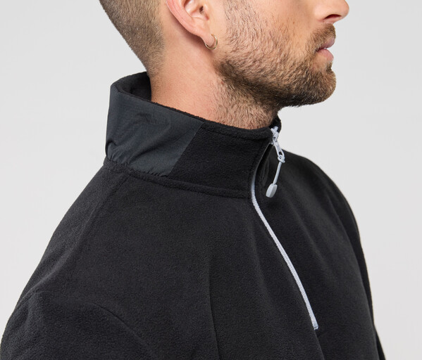 Polaire col zippé contrasté - GREY / XS