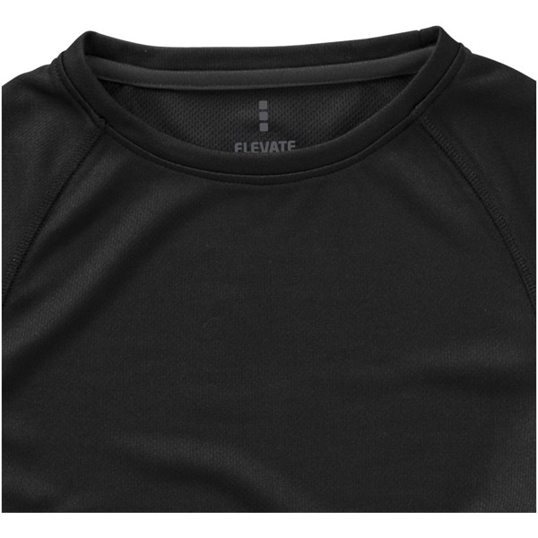 Damski T-shirt Niagara z krótkim rękawem z dzianiny Cool Fit odprowadzającej wilgoć - Czarny / XL