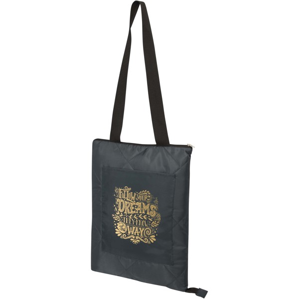 Nappe de pique-nique en polyester recyclé GRS Clary - Gris