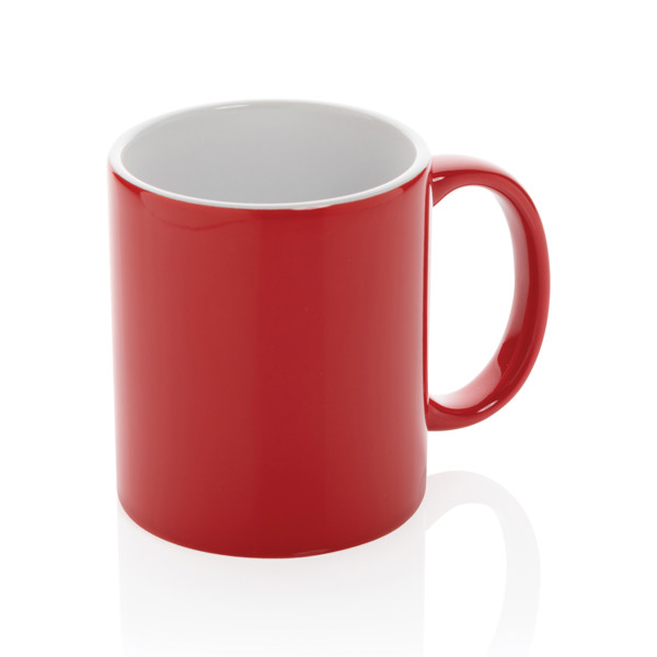 Základný keramický hrnček 350ml - Červená