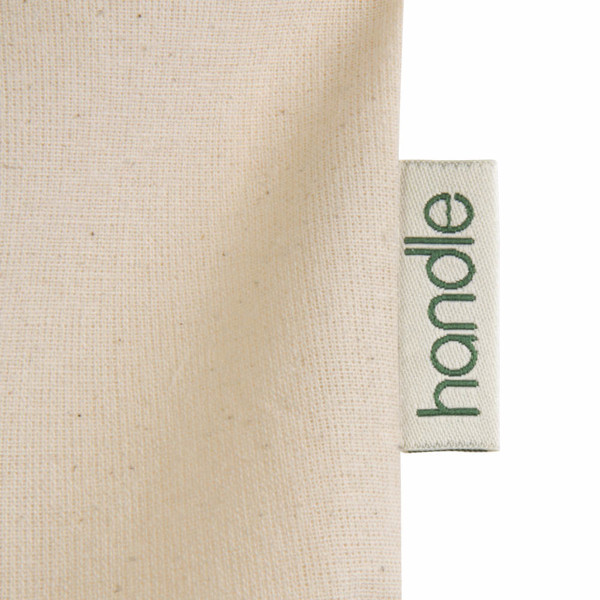 Organic Cotton Shopping Bag, 140 G/M2, Long Handles And Gusset