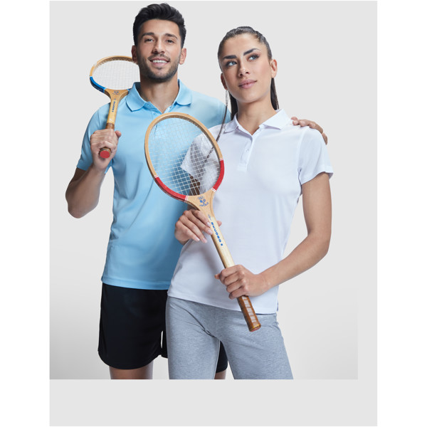 Polo sportiva a maniche corte da donna Monzha - Blu cielo / XL