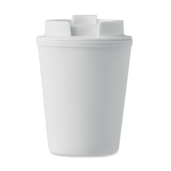 Tridus PP tumbler, double wall, 300 ml - White