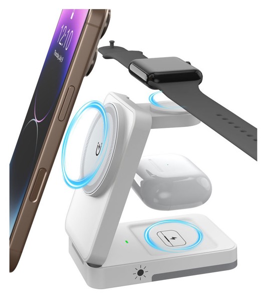 Magsafe 3-in-1 charging stand - WHITE