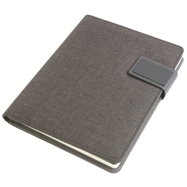 Melange Fabric Notebook And Tech Organiser With Ruled Notebook Included (A5)