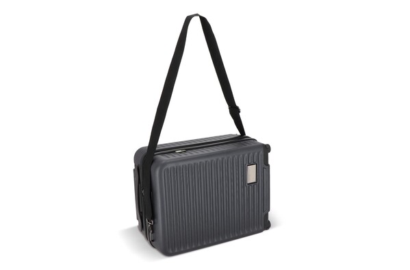 InSideOut underseat vacuum trolley with removable wheels - Dark Grey