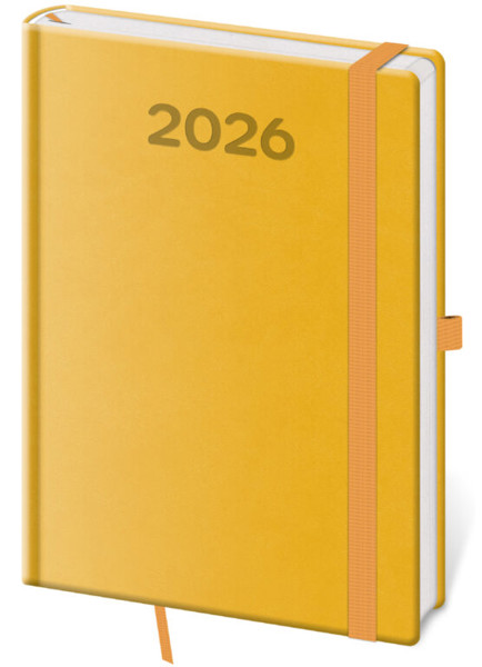 Týždenný diár A5 Print Pop žltý