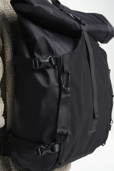 Camper Roll-Top Backpack 20/29 L Black No Size