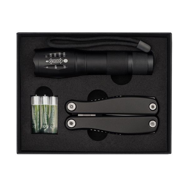 Figoti multitool with torch - Black