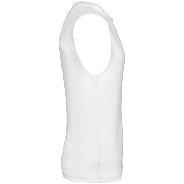 Eco-Friendly Men Sleeveless T-Shirt - White / 2XL