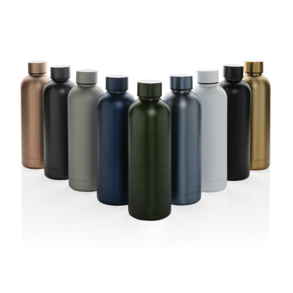 Bouteille isotherme 500ml en acier inoxydable recyclé RCS - Doré