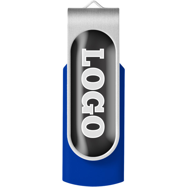 Clé USB 3.0 Rotate avec surface de marquage - Bleu royal / 128GB