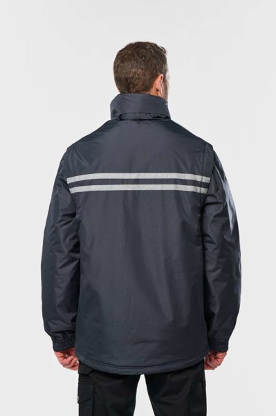 Detachable-Sleeved Workwear Parka - S