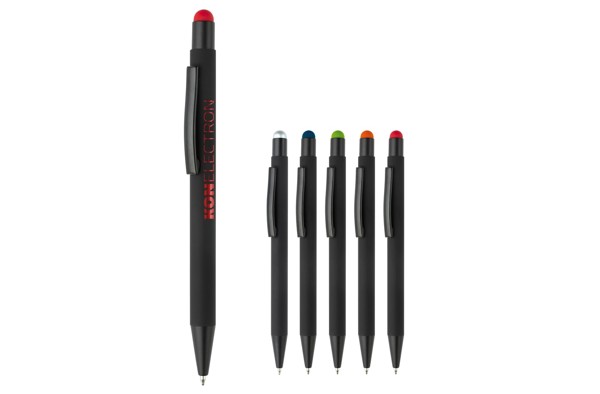 Ball pen New York stylus metal - Black / Silver
