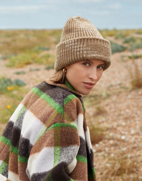 Berretto Con Toppa In Maglia Spessa - Midnight Haze / ONE SIZE