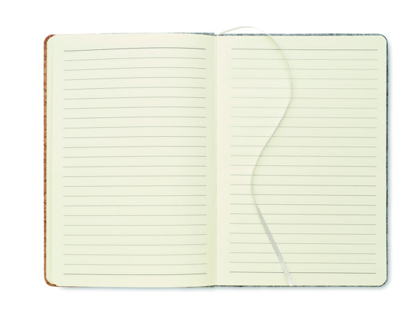 Notebook in sughero A5 RPET Corkbook - Grigio