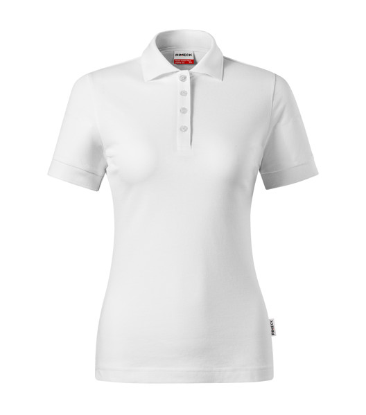 Polokošeľa Dámska Rimeck® Resist Heavy Polo - Biela 00 (Brand Label) / 2XL