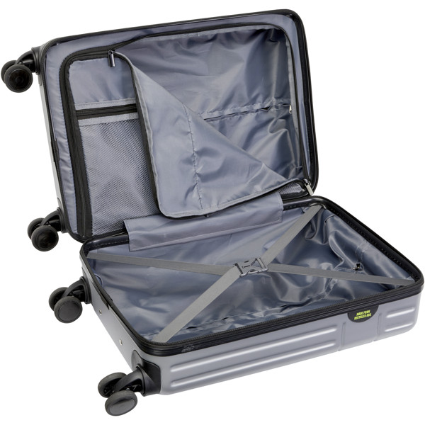 Trolley de cabine de 20" e 40 L reciclado GRS "Rover" - Prateado