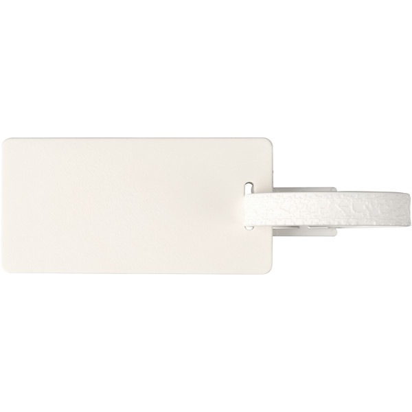 River recycled window luggage tag - White