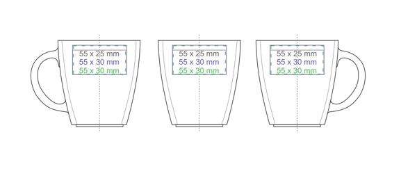 Mug Manhattan white - White / 280 ml