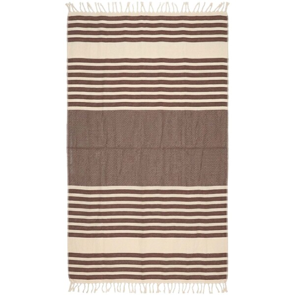 Telo fouta in tessuto da 270 g/m² Citizen Green Azov - Marrone