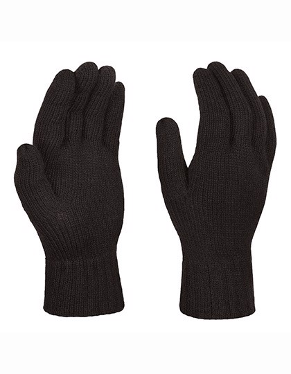 Knitted Gloves - Black / One Size