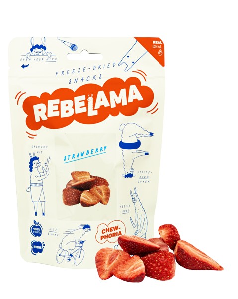 LYOFILIZOVANÁ JAHODA 40G - polovičky, veľké kusy