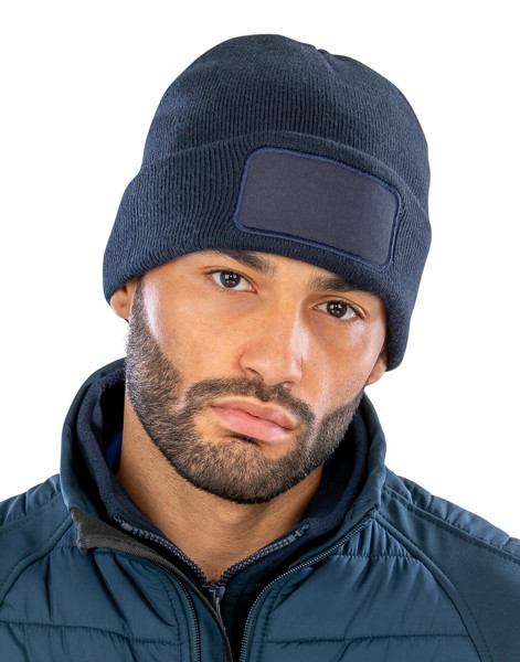 Double Knit Printers Beanie - Grey / ONE SIZE