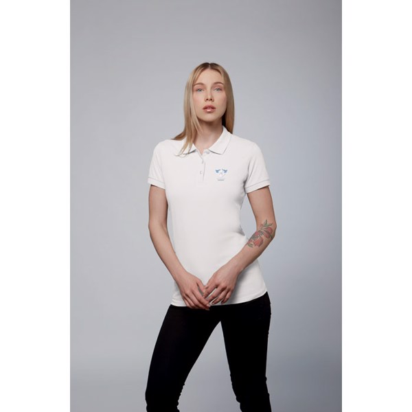 PERFECT WOMEN POLO 180g - White / 3XL