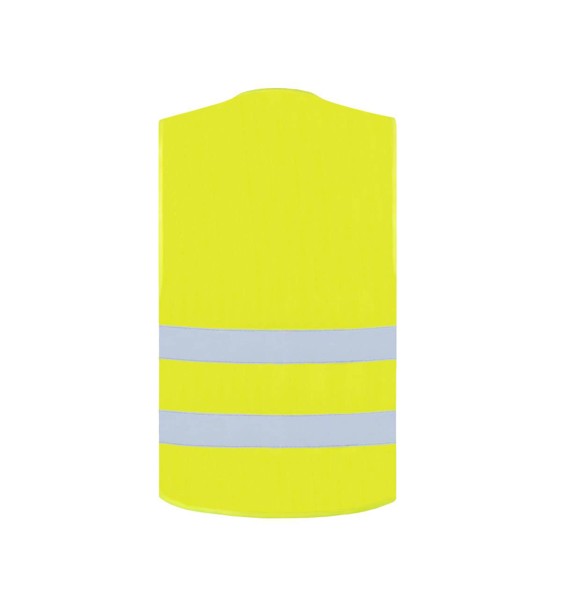 Basic Safety Vest For Print "Karlsruhe" - 2 Velcro - Yellow / 2XL