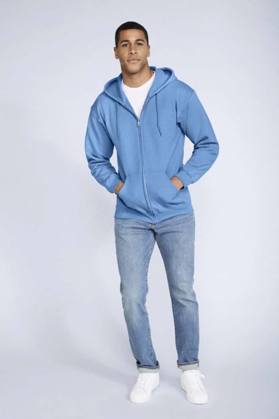 Heavy Blend™ Adult Full Zip Hooded Sweatshirt - White / S