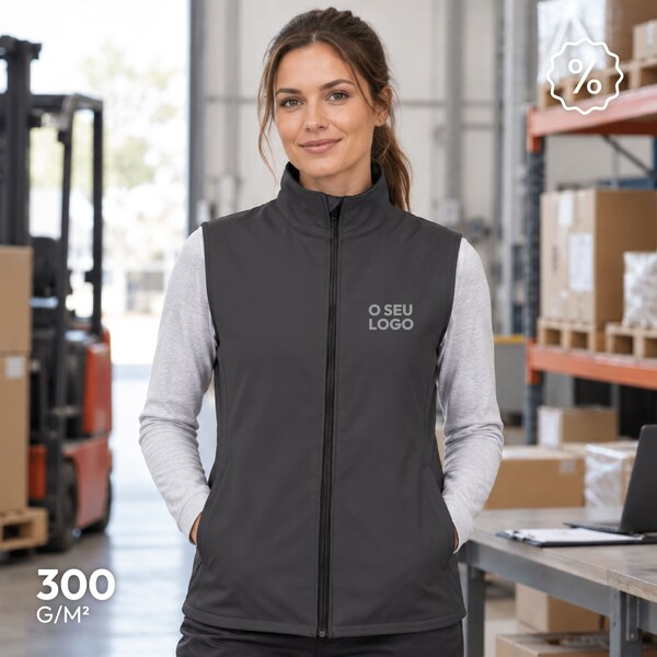Colete Softshell 300gr Cinzento