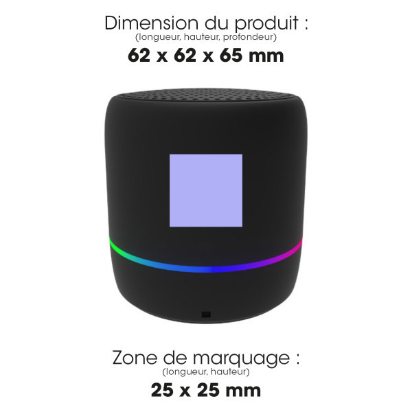 KAORU - MINI ENCEINTE ECO BLUETOOTH 5W NOIRE