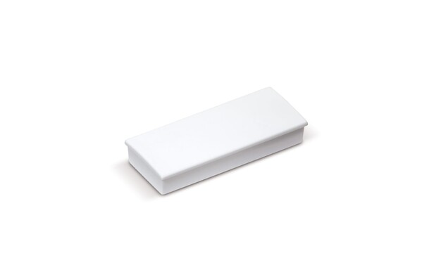 Aimant rectangulaire - Blanc
